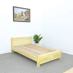 Giường Gỗ Sồi Nga 1M2X2M Màu Tự Nhiên Đẹp Giá Rẻ Giường Gỗ Sồi Nga 1M2X2M Màu Tự Nhiên Đẹp Giá Rẻ