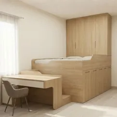 Giường Ngủ Hiện Đại Thiết Kế Tủ Áo Tinh Tế Chất Lượng Bền Bỉ 