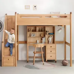 Giường Ngủ Kết Hợp Bàn Học Cho Bé Gỗ Tự Nhiên Cao Cấp Hiện Đại Giường Ngủ Kết Hợp Bàn Học Cho Bé Gỗ Tự Nhiên Cao Cấp Hiện Đại