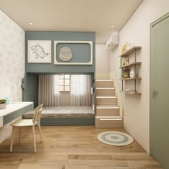 Giường Tầng Đẹp Đơn Giản Dành Cho Bé Giá Ưu Đãi 