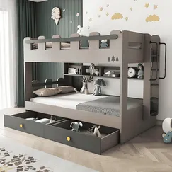Giường Tầng Đẹp Hiện Đại Chất Liệu Gỗ MDF Phủ Melamine Giường Tầng Đẹp Hiện Đại Chất Liệu Gỗ MDF Phủ Melamine