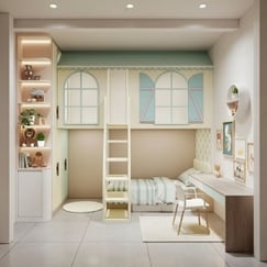 Giường Tầng Trẻ Em Giá Rẻ Phong Cách Dễ Thương Hiện Đại 