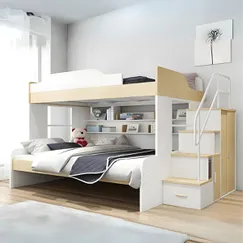 Giường Tầng Trẻ Em Thông Minh Chất Liệu MDF Phủ Melamine Hiện Đại Giường Tầng Trẻ Em Thông Minh Chất Liệu MDF Phủ Melamine Hiện Đại