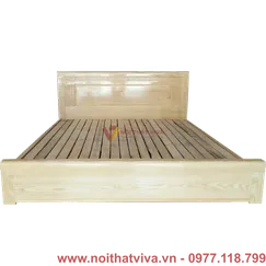 Mẫu Giường Ngủ Bệt Gỗ Sồi Nga 1M6X2M Màu Tự Nhiên Mẫu Giường Ngủ Bệt Gỗ Sồi Nga 1M6X2M Màu Tự Nhiên