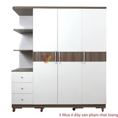 Mẫu Tủ Quần Áo Góc Tường 3 Cánh Hiện Đại Đẹp Giá Rẻ