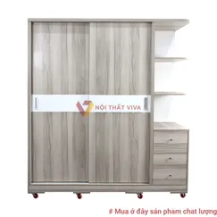 Mẫu Tủ Góc Tường 1M8 Cửa Lùa Hiện Đại Đẹp Giá Rẻ