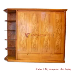 Tủ Quần Áo Gỗ Gõ Đỏ 4 Cánh Góc Tường Cao Cấp Tủ Quần Áo Gỗ Gõ Đỏ 4 Cánh Góc Tường Cao Cấp