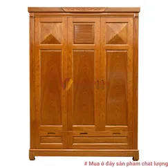 Tủ Áo Gỗ Gõ Đỏ 3 Cánh Đẹp Giá Rẻ Tủ Áo Gỗ Gõ Đỏ 3 Cánh Đẹp Giá Rẻ