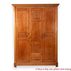 Tủ Quần Áo 3 Cánh Gỗ Sồi Màu Đẹp Giá Rẻ Tủ Quần Áo 3 Cánh Gỗ Sồi Màu Đẹp Giá Rẻ