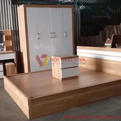 Bộ Combo Nội Thất Phòng Ngủ Hiện Đại Màu Sọc Vàng Phối Trắng Giá Rẻ Bộ Combo Nội Thất Phòng Ngủ Hiện Đại Màu Sọc Vàng Phối Trắng Giá Rẻ