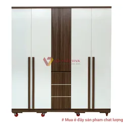 Tủ Quần Áo 3 Buồng 4 Cánh Hiện Đại Màu Nâu Phối Trắng Đẹp Giá Rẻ Tủ Quần Áo 3 Buồng 4 Cánh Hiện Đại Màu Nâu Phối Trắng Đẹp Giá Rẻ