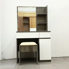 Mẫu Bàn Phấn Gỗ Công Nghiệp MDF 2 Ngăn Kéo Cửa Mở Màu Xanh Rêu Mẫu Bàn Phấn Gỗ Công Nghiệp MDF 2 Ngăn Kéo Cửa Mở Màu Xanh Rêu