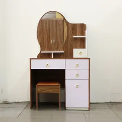 Bàn Trang Điểm Giá Rẻ Gỗ MDF 5 Hộc Màu Óc Chó Đa Năng Bàn Trang Điểm Giá Rẻ Gỗ MDF 5 Hộc Màu Óc Chó Đa Năng