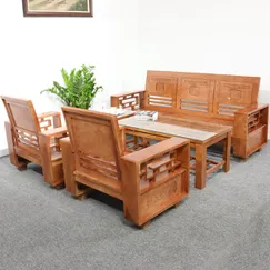 Bộ Bàn Ghế Sofa Giá rẻ Gỗ Sồi Nga Chạm Phúc Lộc Thọ Bộ Bàn Ghế Sofa Giá rẻ Gỗ Sồi Nga Chạm Phúc Lộc Thọ