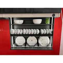 Kệ Bát Đĩa Nâng Hạ Điện 3 Trục Nâng Cho Căn Bếp Thêm Hiện Đại Kệ Bát Đĩa Nâng Hạ Điện 3 Trục Nâng Cho Căn Bếp Thêm Hiện Đại