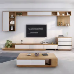 Kệ Gỗ Tivi Đẹp Kết Hợp Kệ Treo Phong Cách Bắc Âu Hiện Đại Kệ Gỗ Tivi Đẹp Kết Hợp Kệ Treo Phong Cách Bắc Âu Hiện Đại