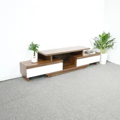 Kệ Tivi Gỗ Công Nghiệp MDF Melamine Màu Óc Chó Cánh Trắng Đẹp Hiện Đại Kệ Tivi Gỗ Công Nghiệp MDF Melamine Màu Óc Chó Cánh Trắng Đẹp Hiện Đại