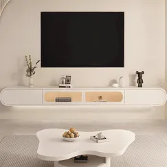 Kệ Tivi Treo Tường Bằng Gỗ Công Nghiệp Sơn Trắng Cao Cấp Hiện Đại Kệ Tivi Treo Tường Bằng Gỗ Công Nghiệp Sơn Trắng Cao Cấp Hiện Đại