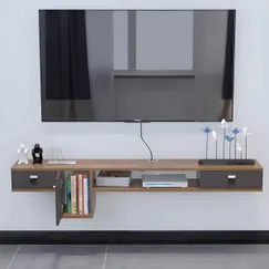 Kệ Tivi Treo Tường Gỗ Công Nghiệp MDF Phủ Melamine Cho Phòng Khách Kệ Tivi Treo Tường Gỗ Công Nghiệp MDF Phủ Melamine Cho Phòng Khách