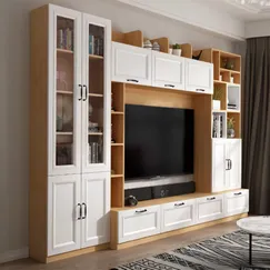 Kệ Tủ Tivi Gỗ Công Nghiệp MDF Melamine Màu Vàng Phối Trắng Hiện Đại Kệ Tủ Tivi Gỗ Công Nghiệp MDF Melamine Màu Vàng Phối Trắng Hiện Đại