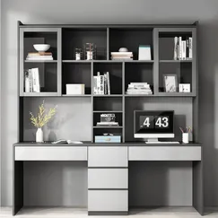 Mẫu Bàn Học Đôi Bằng Gỗ Đẹp Kèm Kệ Sách Thiết Kế Hiện Đại Tinh Tế Mẫu Bàn Học Đôi Bằng Gỗ Đẹp Kèm Kệ Sách Thiết Kế Hiện Đại Tinh Tế