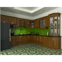 Mẫu Bếp Gỗ Đẹp Kết Hợp Mặt Đá Sang Trọng Thiết Kế Kiểu Chữ L Bền Bỉ Mẫu Bếp Gỗ Đẹp Kết Hợp Mặt Đá Sang Trọng Thiết Kế Kiểu Chữ L Bền Bỉ