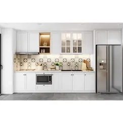 Mẫu Tủ Bếp Chữ I Đẹp Gỗ Mdf Sơn Trắng 2k Tinh Tế Mẫu Tủ Bếp Chữ I Đẹp Gỗ Mdf Sơn Trắng 2k Tinh Tế