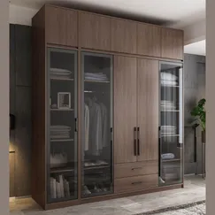 Mẫu Tủ Cánh Kính Cường Lực Gỗ Công Nghiệp Thiết Kế Ấn Tượng  Mẫu Tủ Cánh Kính Cường Lực Gỗ Công Nghiệp Thiết Kế Ấn Tượng