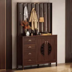 Mẫu Tủ Để Giày Liền Giá Treo Đồ Gỗ Công Nghiệp Đa Năng Tối Ưu Mẫu Tủ Để Giày Liền Giá Treo Đồ Gỗ Công Nghiệp Đa Năng Tối Ưu