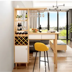 Mẫu Tủ Để Rượu Đẹp Kèm Bàn Bằng Gỗ Công Nghiệp Hiện Đại Mẫu Tủ Để Rượu Đẹp Kèm Bàn Bằng Gỗ Công Nghiệp Hiện Đại