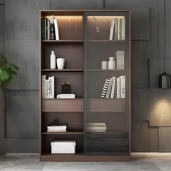 Mẫu Tủ Đựng Hồ Sơ Văn Phòng Gỗ Công Nghiệp Thiết Kế Cánh Kính Hiện Đại Mẫu Tủ Đựng Hồ Sơ Văn Phòng Gỗ Công Nghiệp Thiết Kế Cánh Kính Hiện Đại