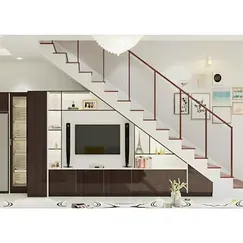 Mẫu Tủ Gầm Cầu Thang Phòng Khách Kết Hợp Tủ Tivi Gỗ Mdf Phủ Acrylic Sang Trọng  Mẫu Tủ Gầm Cầu Thang Phòng Khách Kết Hợp Tủ Tivi Gỗ Mdf Phủ Acrylic Sang Trọng