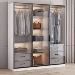 Mẫu Tủ Quần Áo Cánh Kính Cường Lực Kiểu Mở Hiện Đại Cao Cấp Mẫu Tủ Quần Áo Cánh Kính Cường Lực Kiểu Mở Hiện Đại Cao Cấp