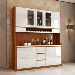 Mẫu Tủ Rượu Hiện Đại Màu Óc Chó Phối Trắng Gỗ Công Nghiệp MDF Giá Tốt Mẫu Tủ Rượu Hiện Đại Màu Óc Chó Phối Trắng Gỗ Công Nghiệp MDF Giá Tốt