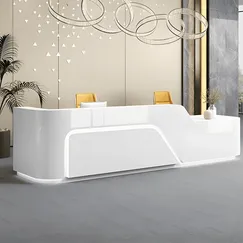 Quầy Lễ Tân Công Ty Chất Liệu MDF Phủ Melamine Thiết Kế Hiện Đại Quầy Lễ Tân Công Ty Chất Liệu MDF Phủ Melamine Thiết Kế Hiện Đại