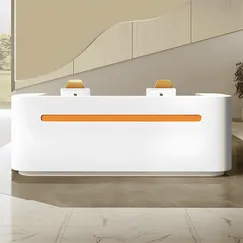 Quầy Lễ Tân Mini Gỗ Công Nghiệp Thiết Kế Bo Góc Trẻ Trung Hiện Đại Quầy Lễ Tân Mini Gỗ Công Nghiệp Thiết Kế Bo Góc Trẻ Trung Hiện Đại