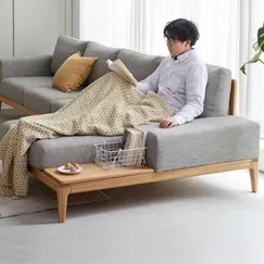 Sofa Chữ L Gỗ Sồi Bọc Nỉ Hiện Đại Phong Cách Và Tiện Nghi  Sofa Chữ L Gỗ Sồi Bọc Nỉ Hiện Đại Phong Cách Và Tiện Nghi