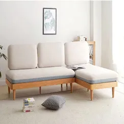 Sofa Gỗ Sồi Chữ L Bọc Nỉ Bền Đẹp Hiện Đại Chất Lượng Sofa Gỗ Sồi Chữ L Bọc Nỉ Bền Đẹp Hiện Đại Chất Lượng