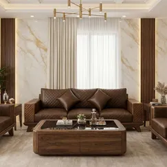 Sofa Gỗ Óc Chó 4 Món Cao Cấp Chế Tác Tỉ Mỉ Giá Ưu Đãi 