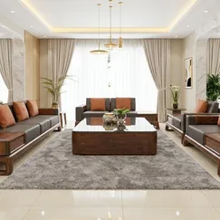Sofa Gỗ Óc Chó Đẹp Kiểu Dáng Thanh Lịch Chất Lượng Cao 