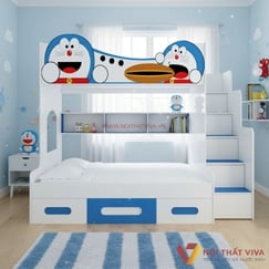 Giường Tầng Mdf Doraemon Thiết Kế Hiện Đại Dành Cho Trẻ 