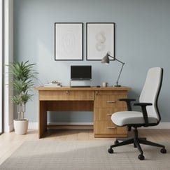 Bàn Làm Việc MDF Màu Sồi