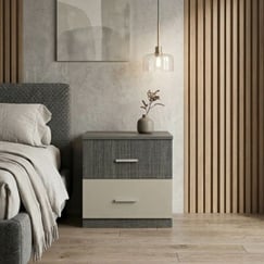 Tủ Đầu Giường Gỗ MDF 2 Ngăn Phủ Melamine Đẹp Giá Rẻ