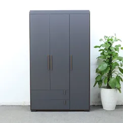 Tủ 3 Cánh Gỗ Ép Nhập Khẩu MFC Màu Nâu Phối Xám Chì Hiện Đại Giá Rẻ Tủ 3 Cánh Gỗ Ép Nhập Khẩu MFC Màu Nâu Phối Xám Chì Hiện Đại Giá Rẻ