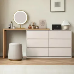 Tủ 6 Ngăn Kéo Đựng Quần Áo Kiêm Bàn Trang Điểm Đa Năng Hiện Đại Tủ 6 Ngăn Kéo Đựng Quần Áo Kiêm Bàn Trang Điểm Đa Năng Hiện Đại