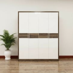 Tủ Áo MDF 4 Cánh Trắng Hiện Đại Đẹp Giá Rẻ