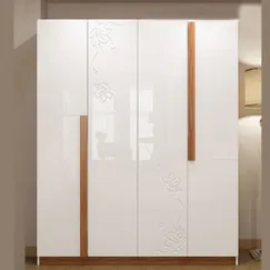 Tủ Áo Quần Gỗ Công Nghiệp Cánh Sơn Trắng 2k Chạm Hoa Văn Tinh Tế Tủ Áo Quần Gỗ Công Nghiệp Cánh Sơn Trắng 2k Chạm Hoa Văn Tinh Tế