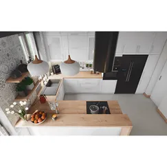 Tủ Bếp Có Quầy Bar Hình Chữ U Gỗ MDF Sơn Trắng 2k Đẹp Hiện Đại Tủ Bếp Có Quầy Bar Hình Chữ U Gỗ MDF Sơn Trắng 2k Đẹp Hiện Đại