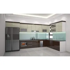 Tủ Bếp Phủ Acrylic Gỗ Công Nghiệp Cao Cấp Đẹp Hiện Đại