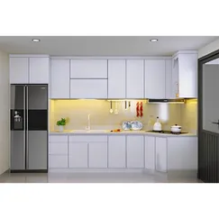 Tủ Bếp Sơn 2K Gỗ Công Nghiệp Chữ I Hiện Đại Giá Rẻ Tủ Bếp Sơn 2K Gỗ Công Nghiệp Chữ I Hiện Đại Giá Rẻ